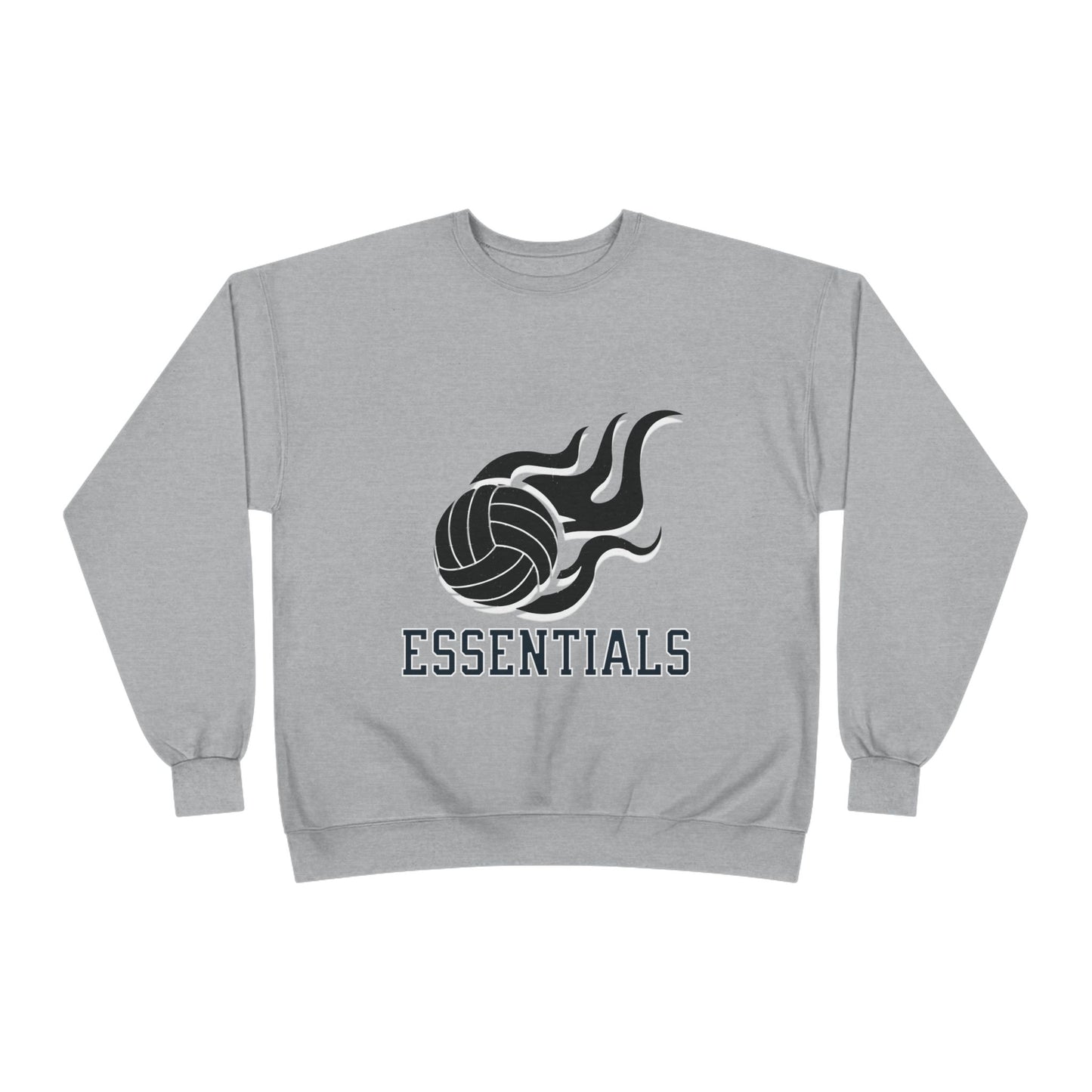 Volleyball Essentials Crewneck Sweatshirt - Unisex Eco-Friendly, Sportswear, Athletic Casual, Team Spirit, Gift for Sports Lovers