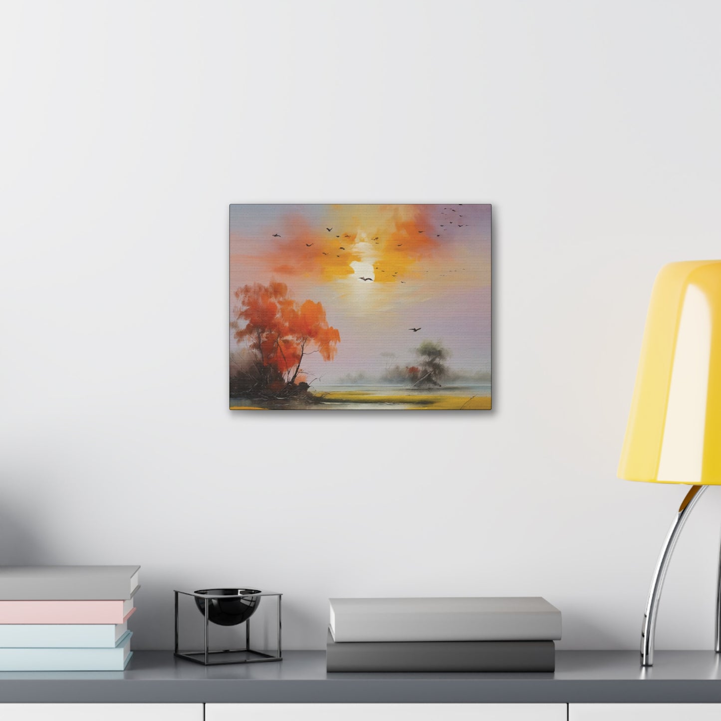 Birds & Evening Sun: Canvas Gallery Wraps