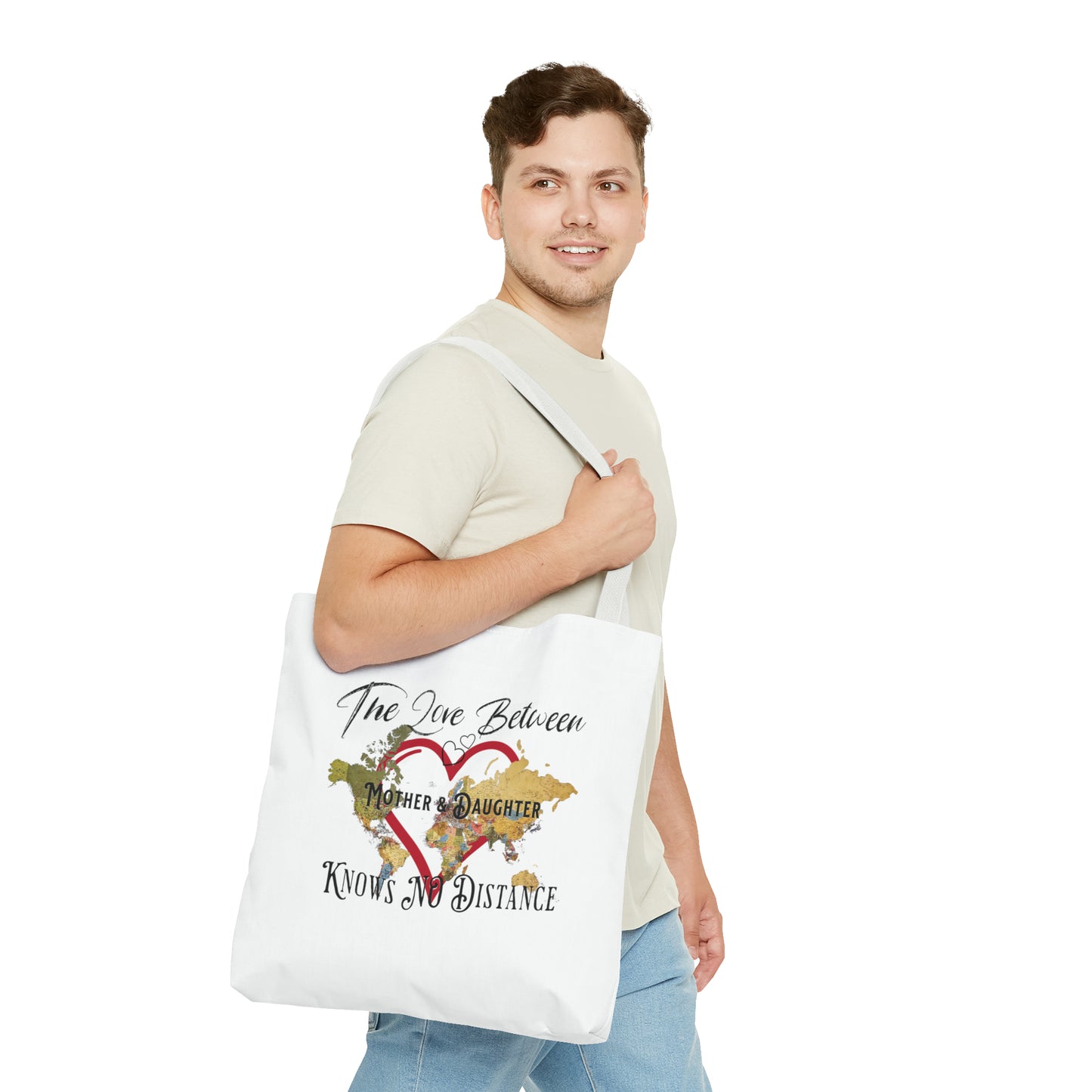 The love between mother and daughter knows no distance - Tote Bag (AOP)