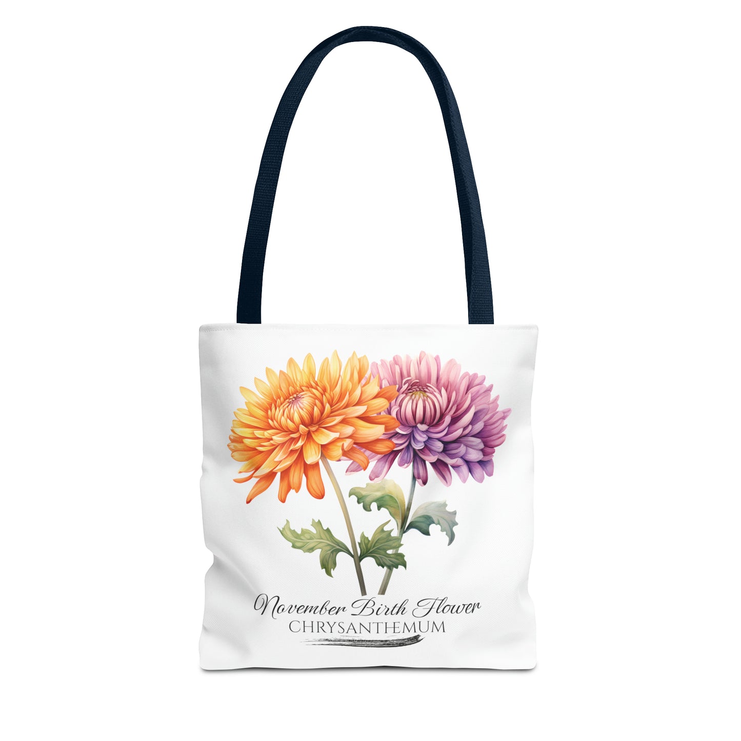 November Birth Flower: Chrysanthemum - Tote Bag (AOP)