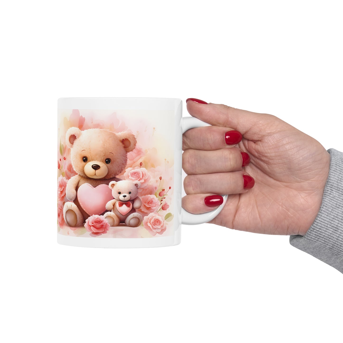 Valentine's Teddy Bear: Ceramic Mug 11oz