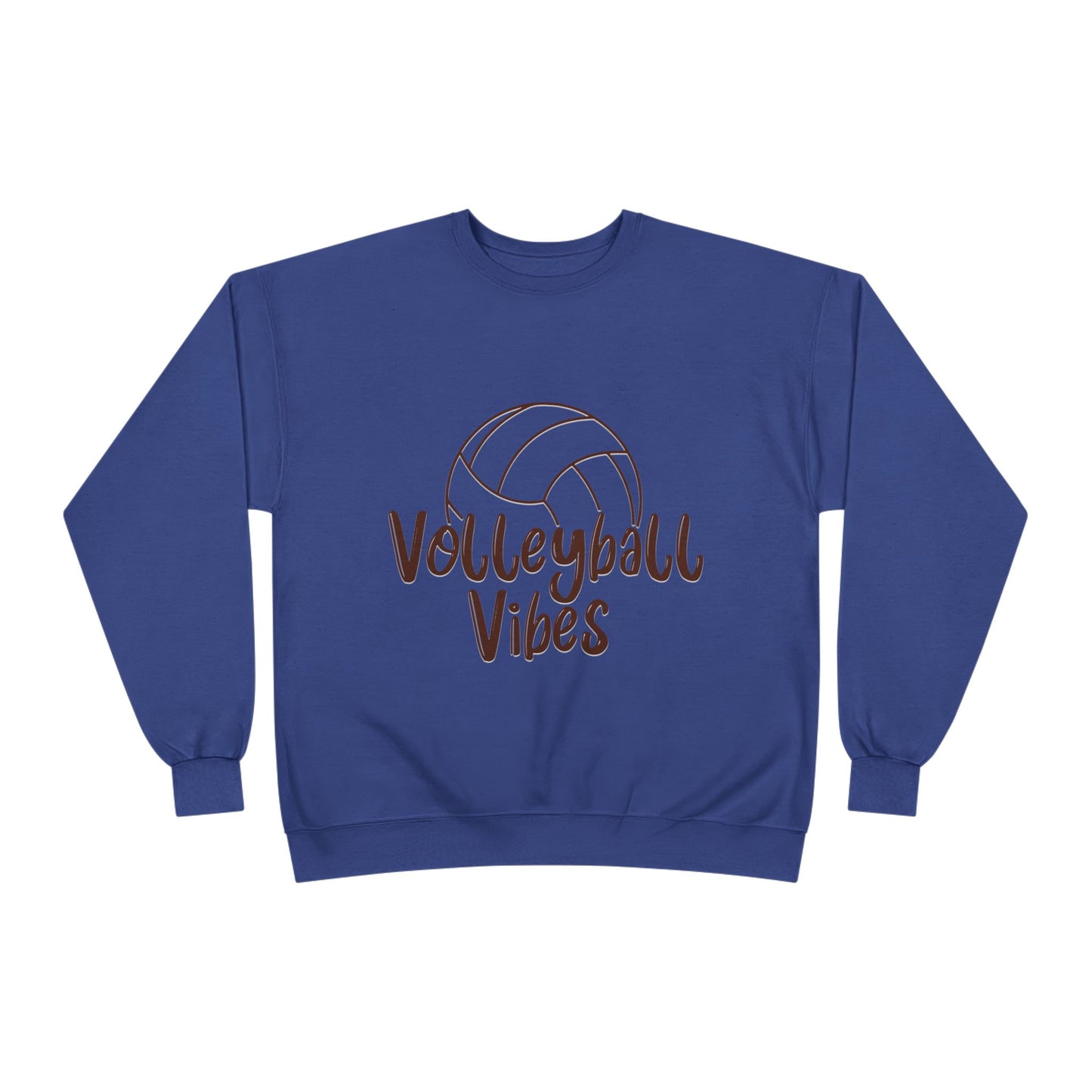 Unisex Volleyball Vibes Crewneck Sweatshirt, Trendy Sports Apparel, Cozy Gift for Athletes, Volleyball Lover's Gear, Eco-Friendly Fashion