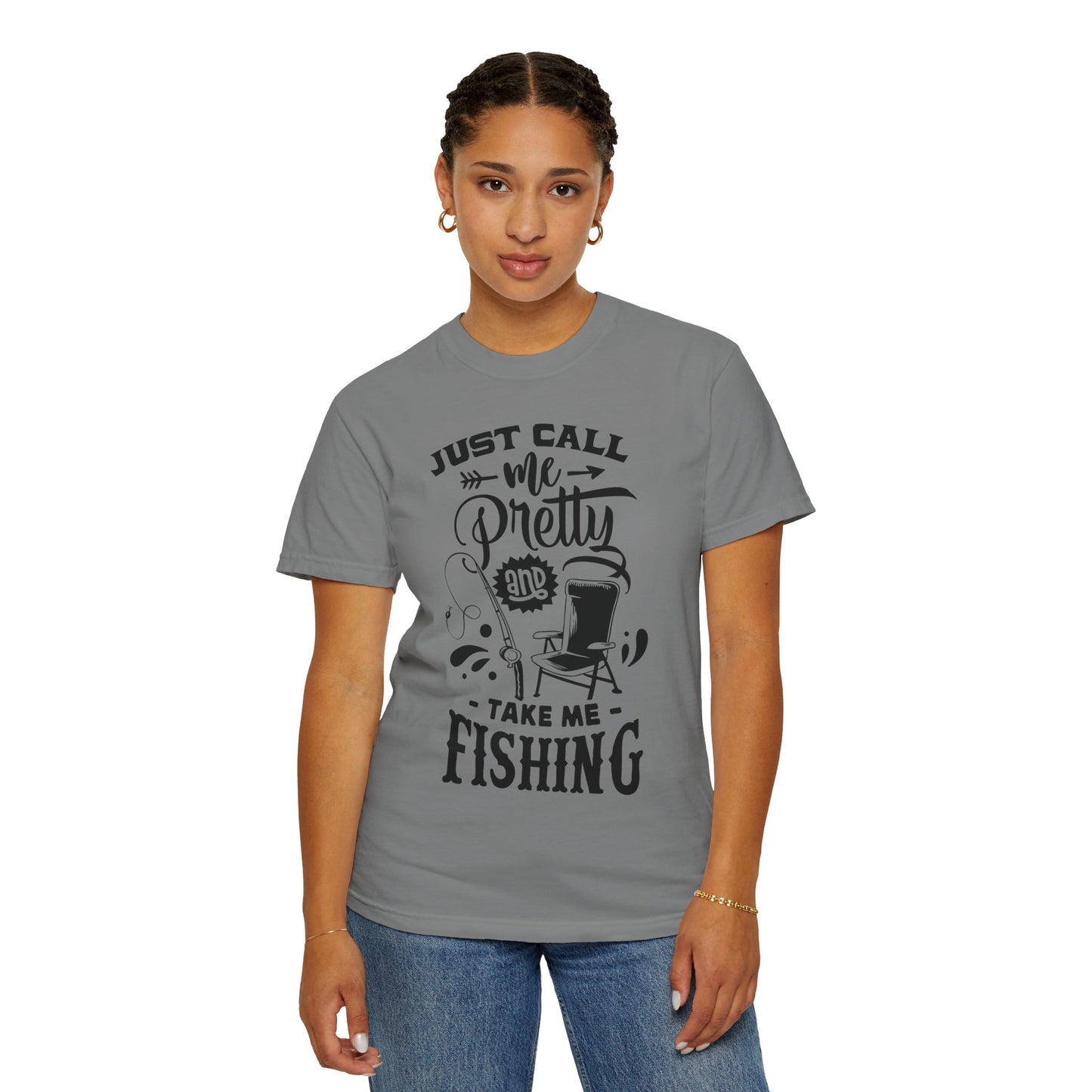 Take me fishing: Unisex Garment-Dyed T-shirt