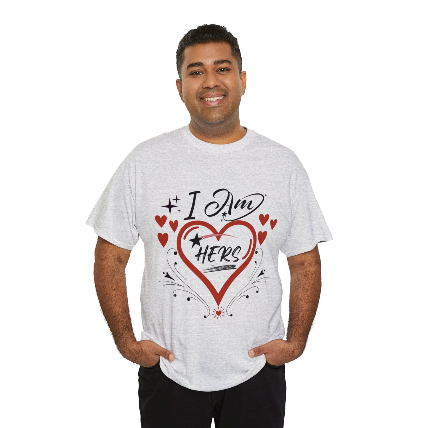 Valentine: I Am Hers1 - Unisex Heavy Cotton Tee