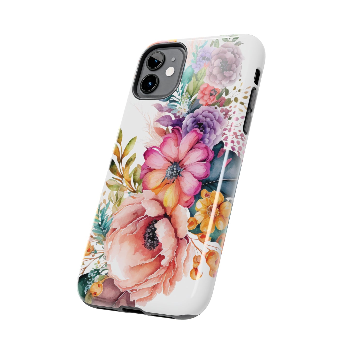 Tough Phone Cases: Watercolor Flowers