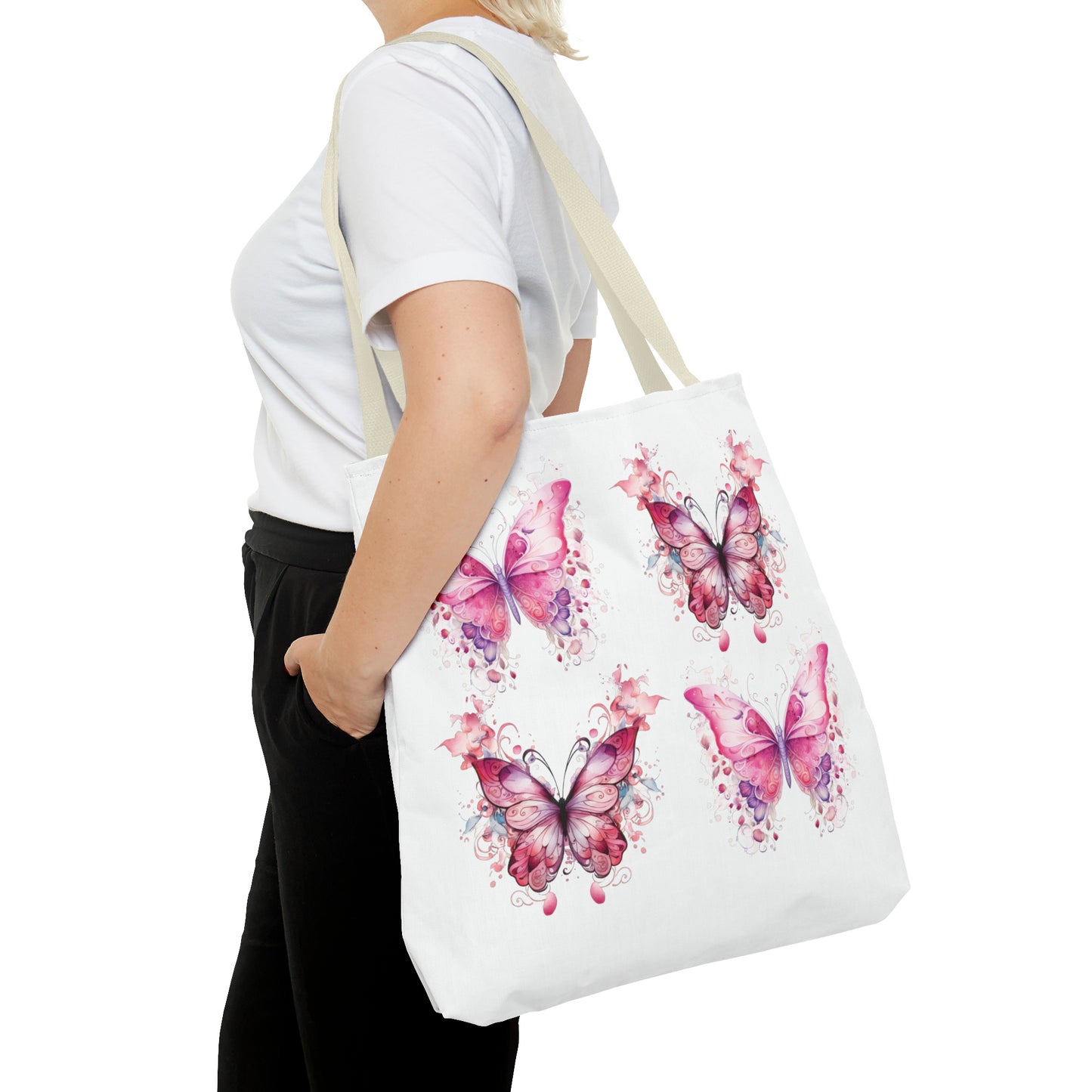 Pink Butterfly - Tote Bag (AOP)