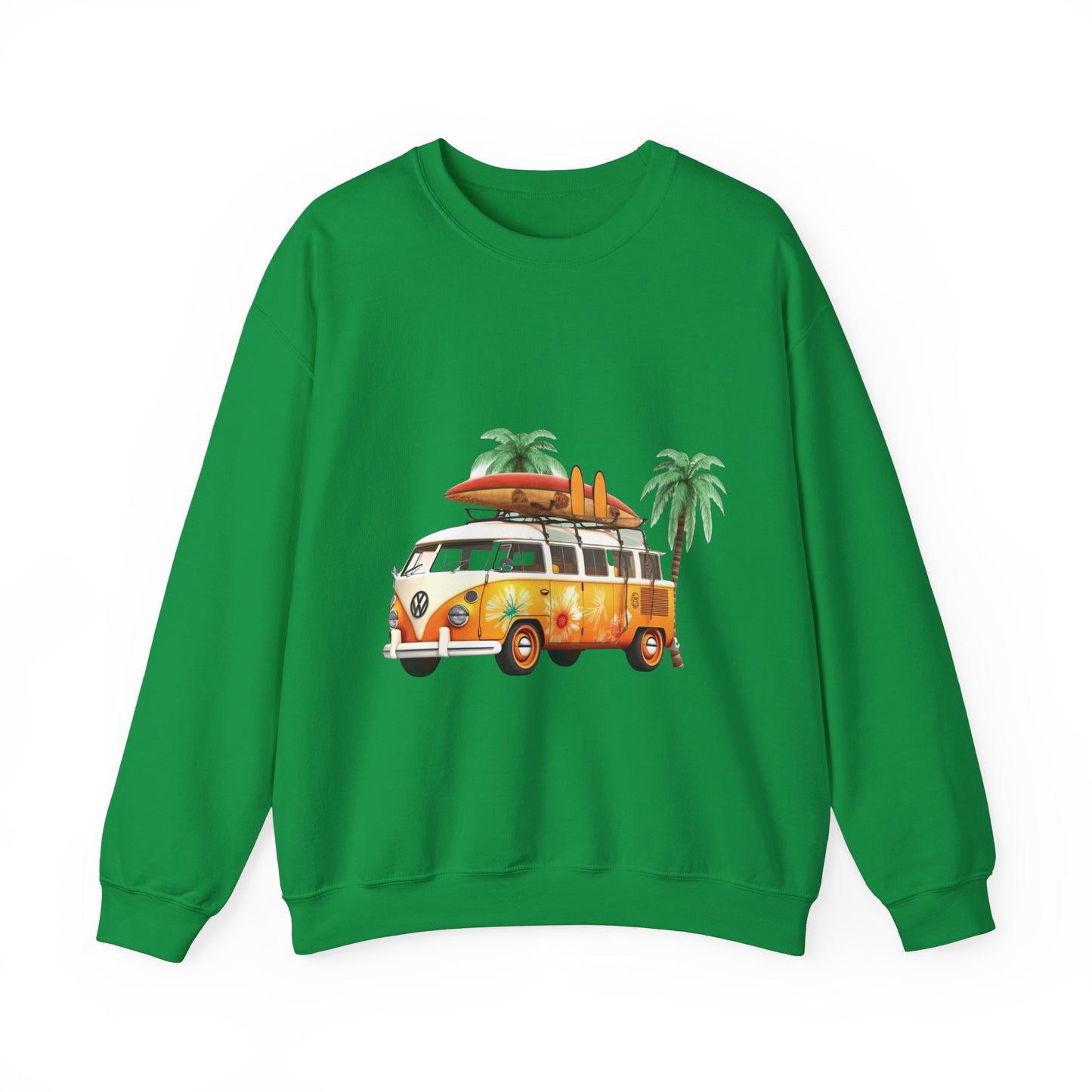 Retro Surf Van - Unisex Heavy Blend™ Crewneck Sweatshirt