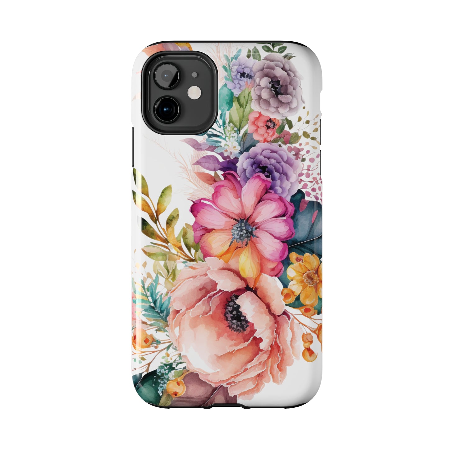 Tough Phone Cases: Watercolor Flower