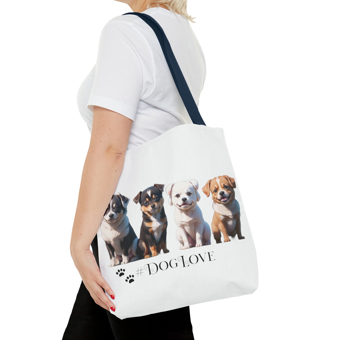 Tote Bag (AOP): #DogLove