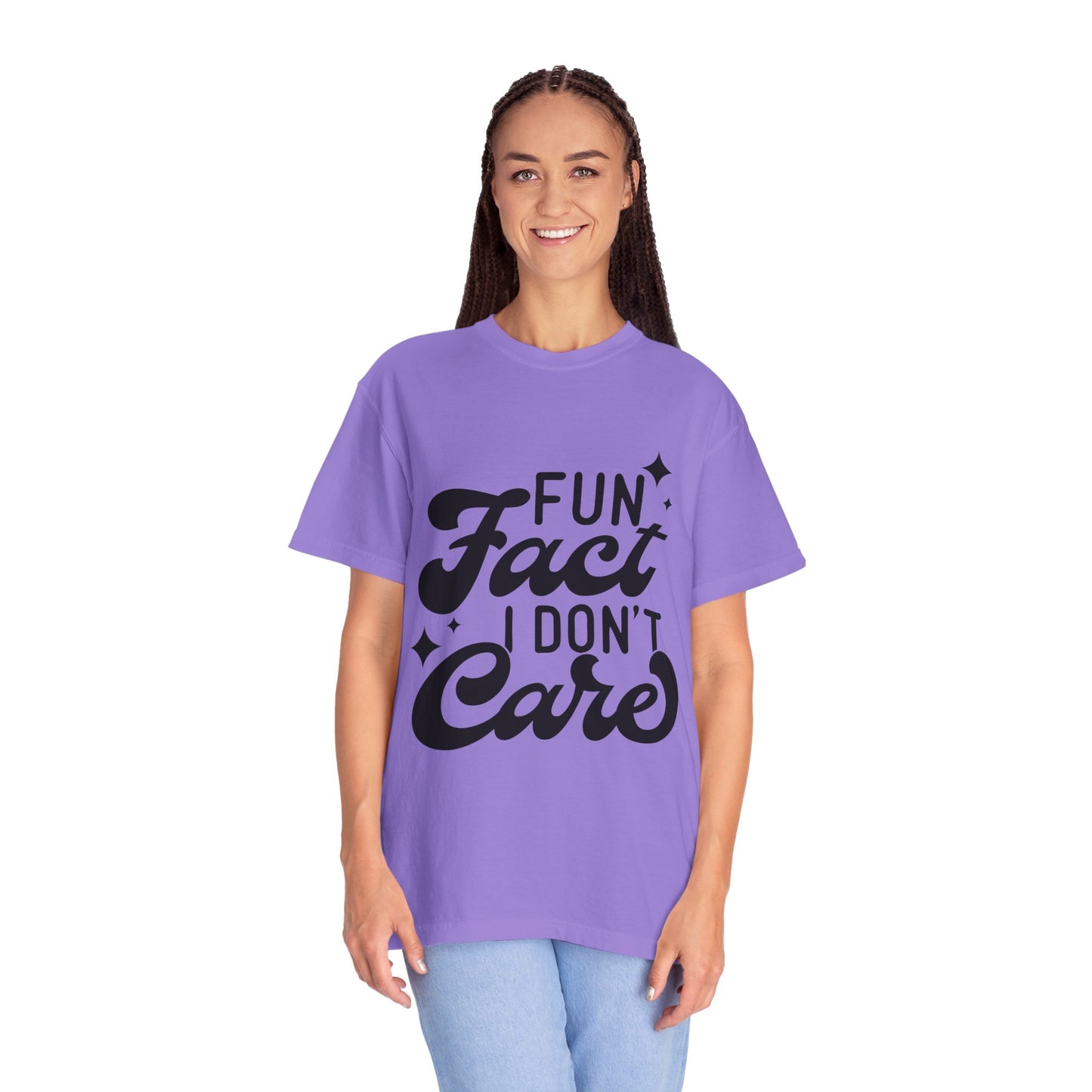 Fun fact - I don't care - Unisex Garment-Dyed T-shirt