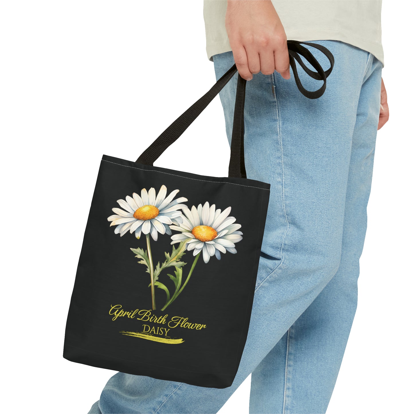 April Birth Flower: Daisy - Tote Bag (AOP)