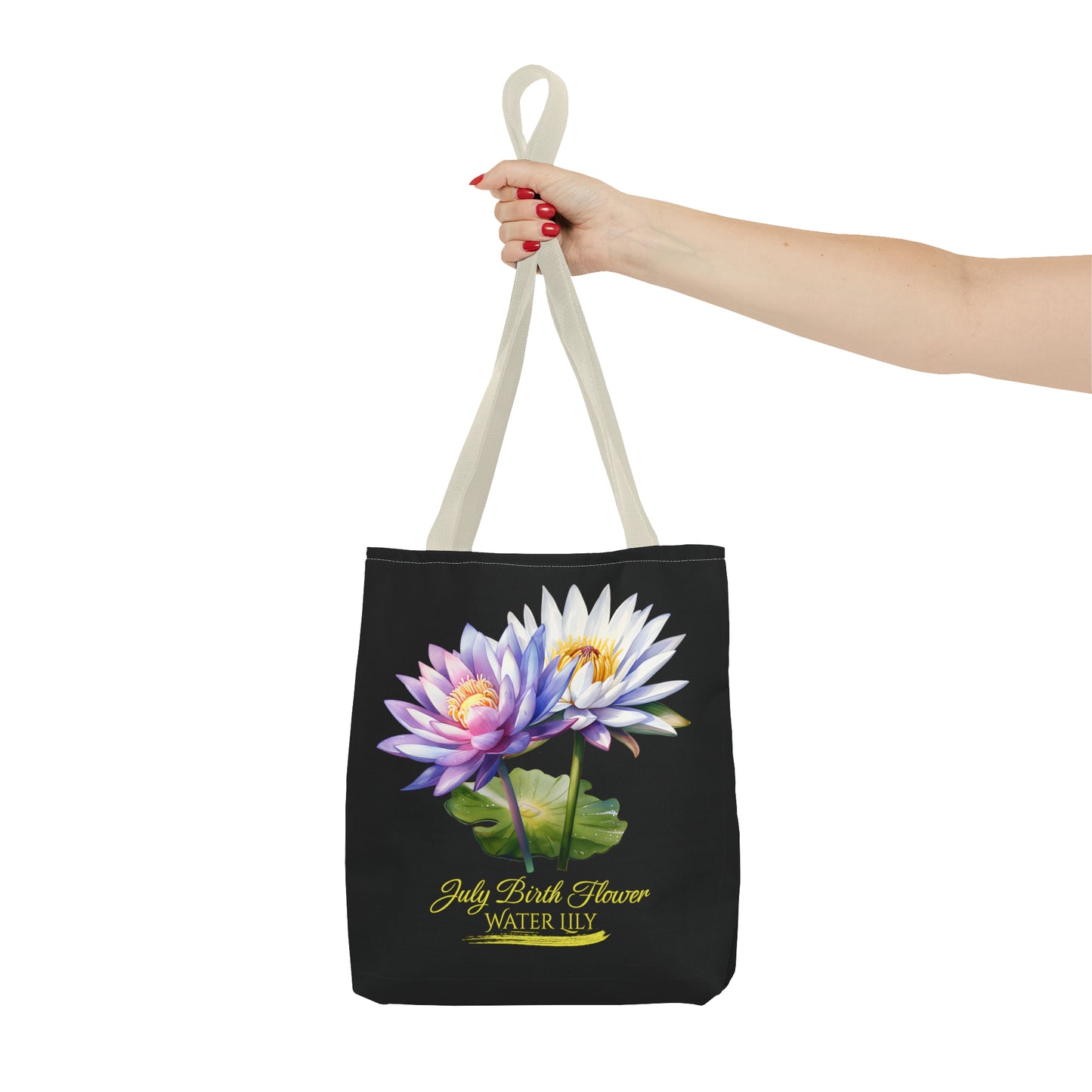 July Birth Flower: Water Lily - Tote Bag (AOP)