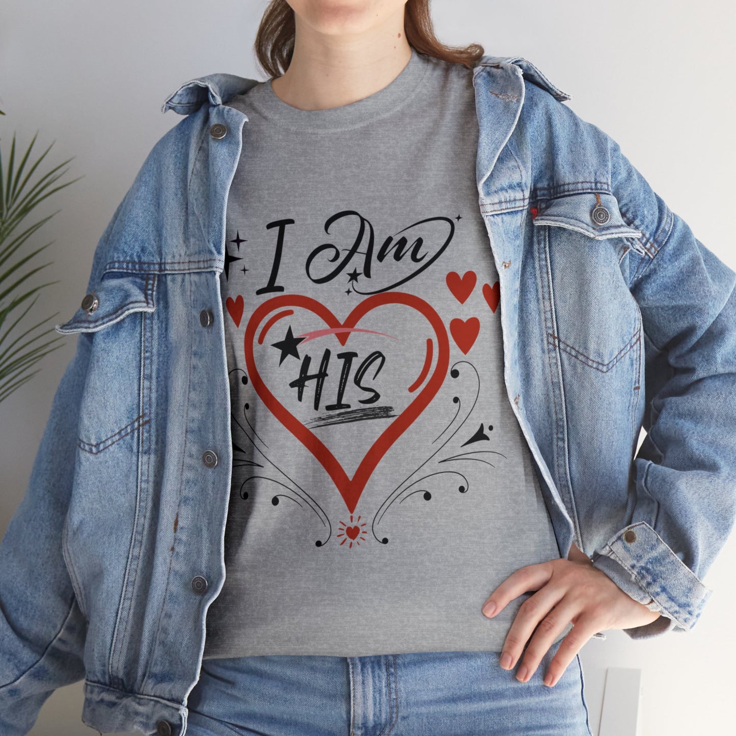 Valentine: I Am His1 - Unisex Heavy Cotton Tee