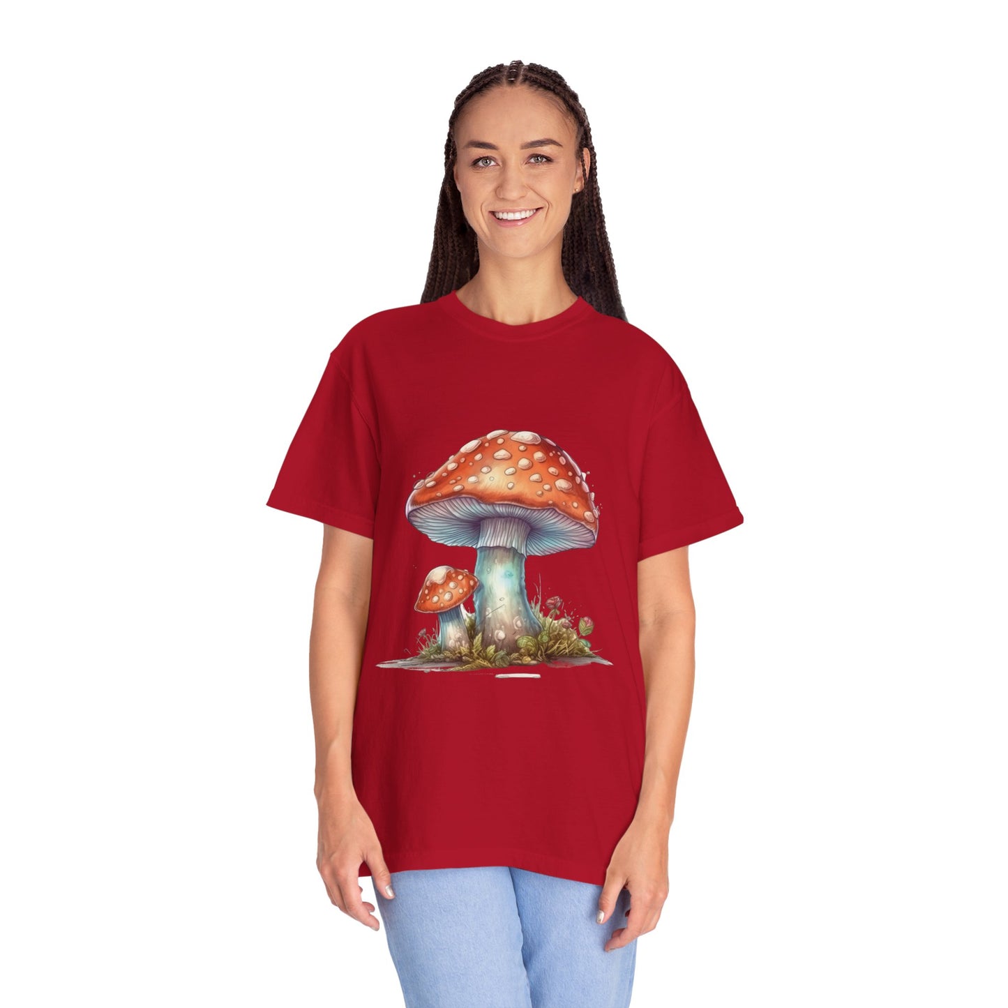 Fantasy Mushroom-27: Unisex Garment-Dyed T-shirt