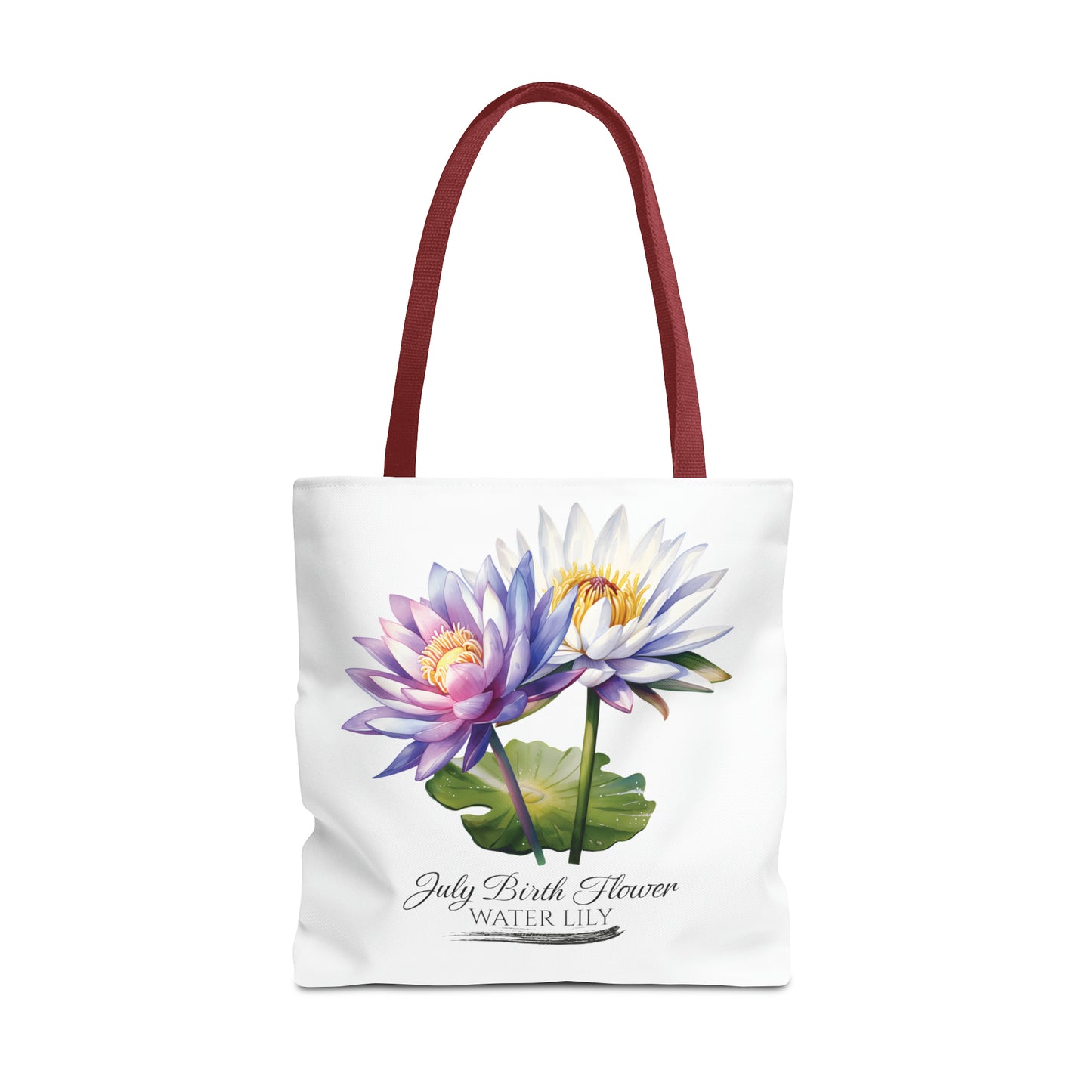 July Birth Flower: Water Lily - Tote Bag (AOP)