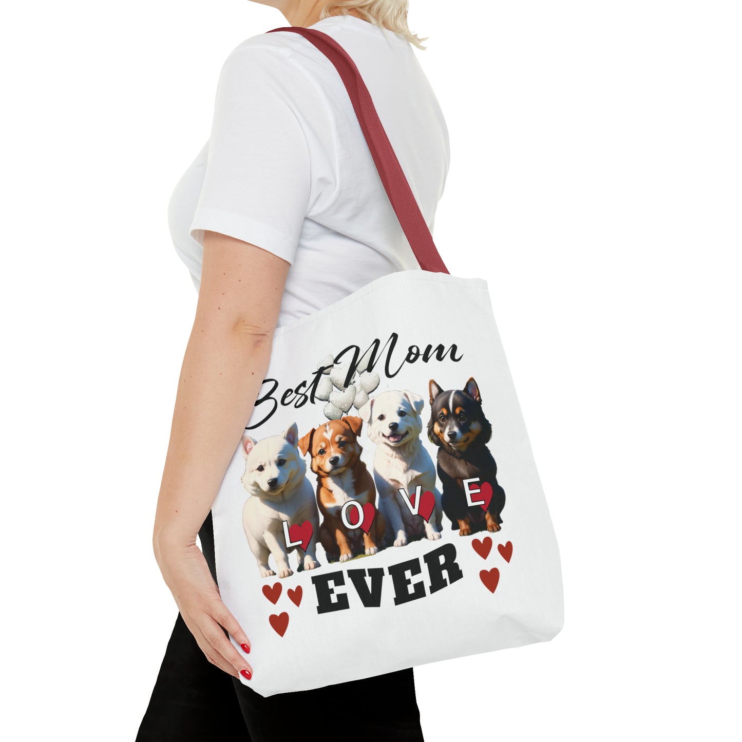 Valentine: Best Mom Ever - Tote Bag (AOP)