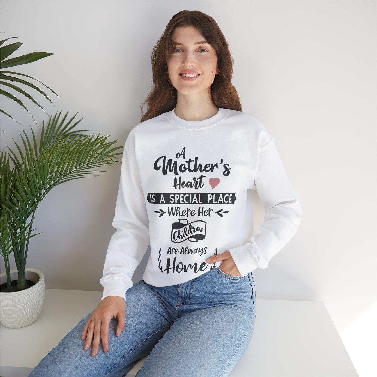 Mother's Heart is a special place - Unisex Heavy Blend™ Crewneck Sweatshirt