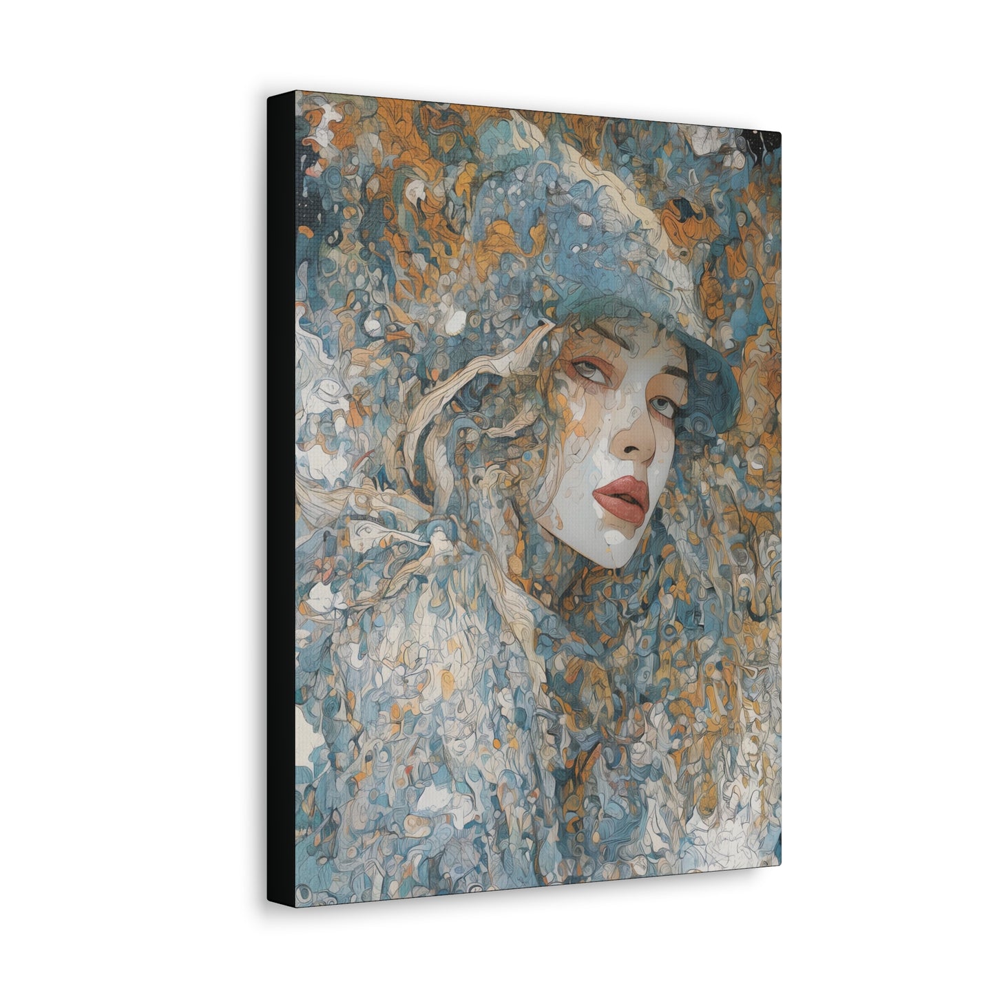 Beautiful Woman Abstract Art: Canvas Gallery Wraps