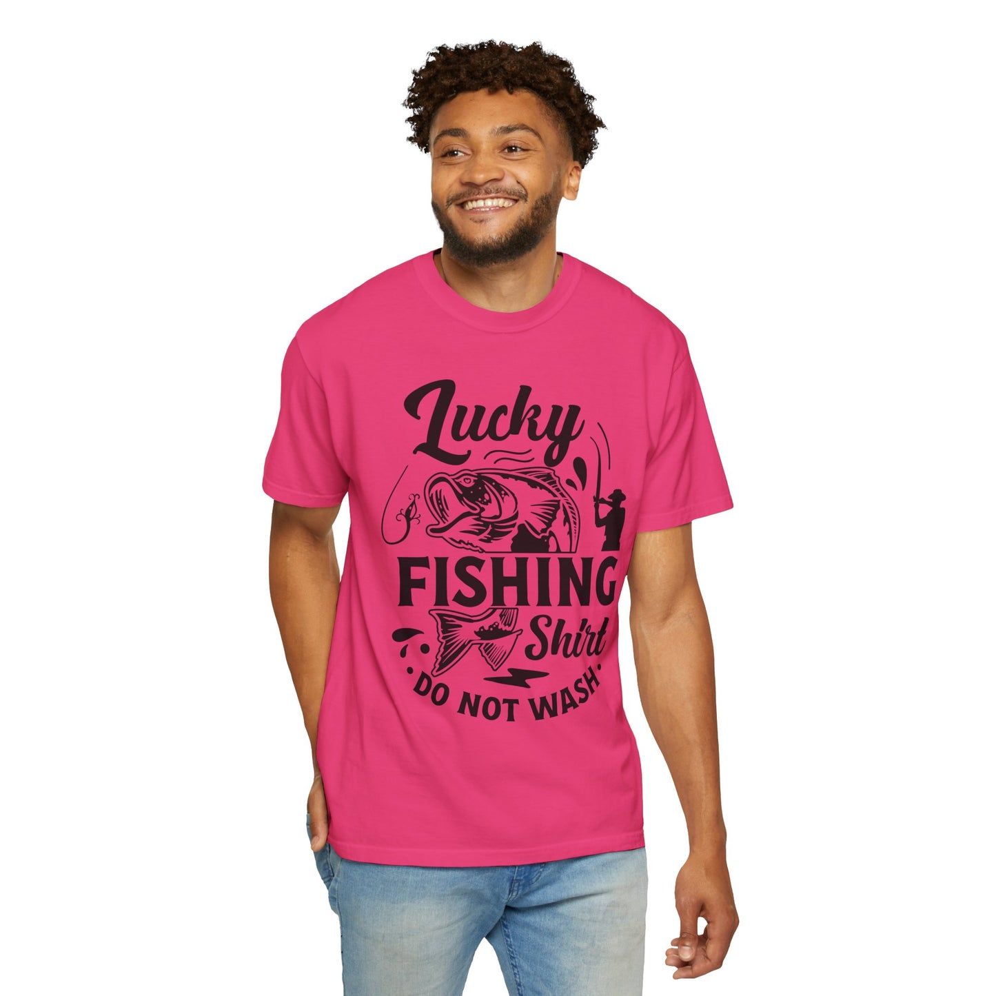 Lucky fishing shirt: Unisex Garment-Dyed T-shirt