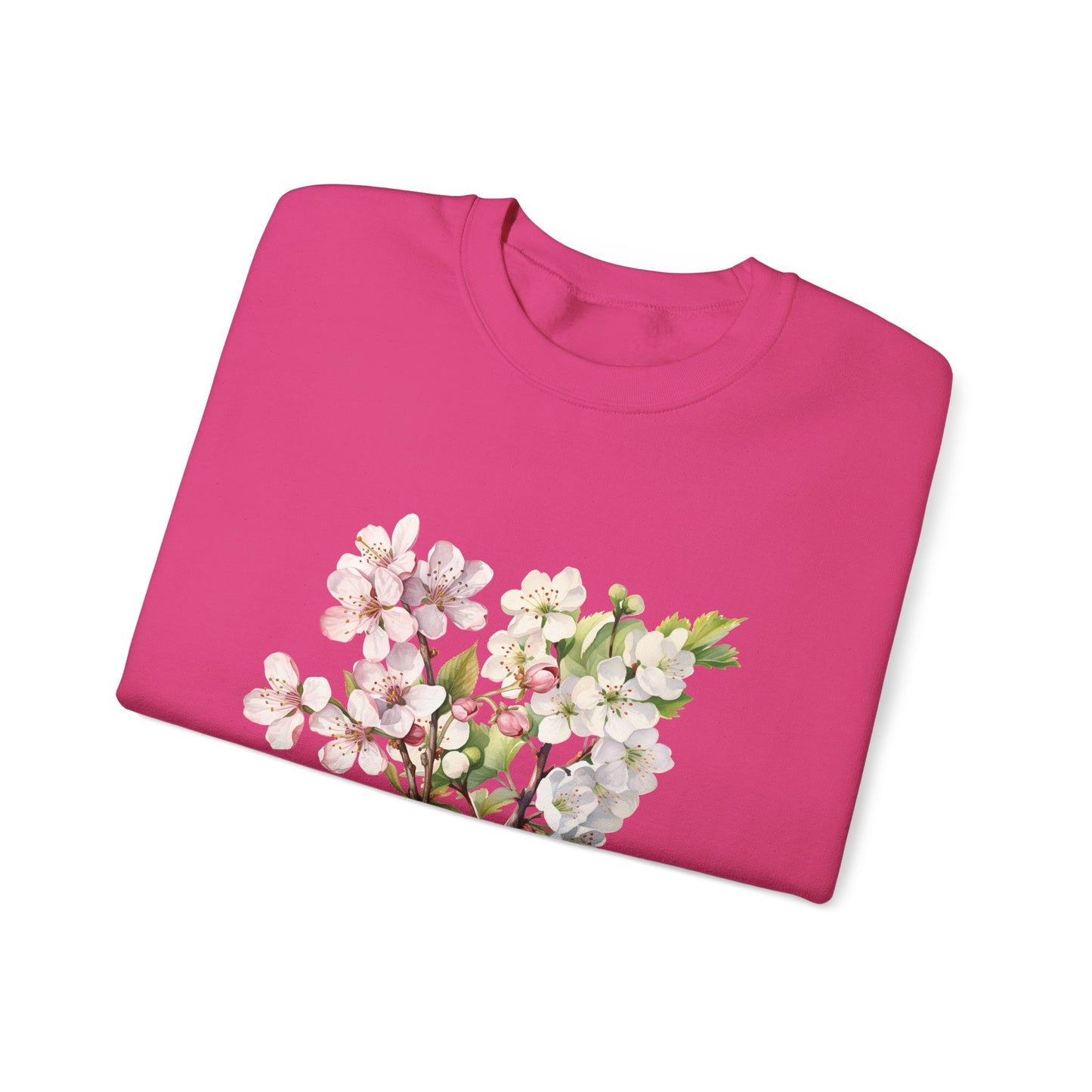 May Birth Flower (Hawthorn) - Unisex Heavy Blend™ Crewneck Sweatshirt