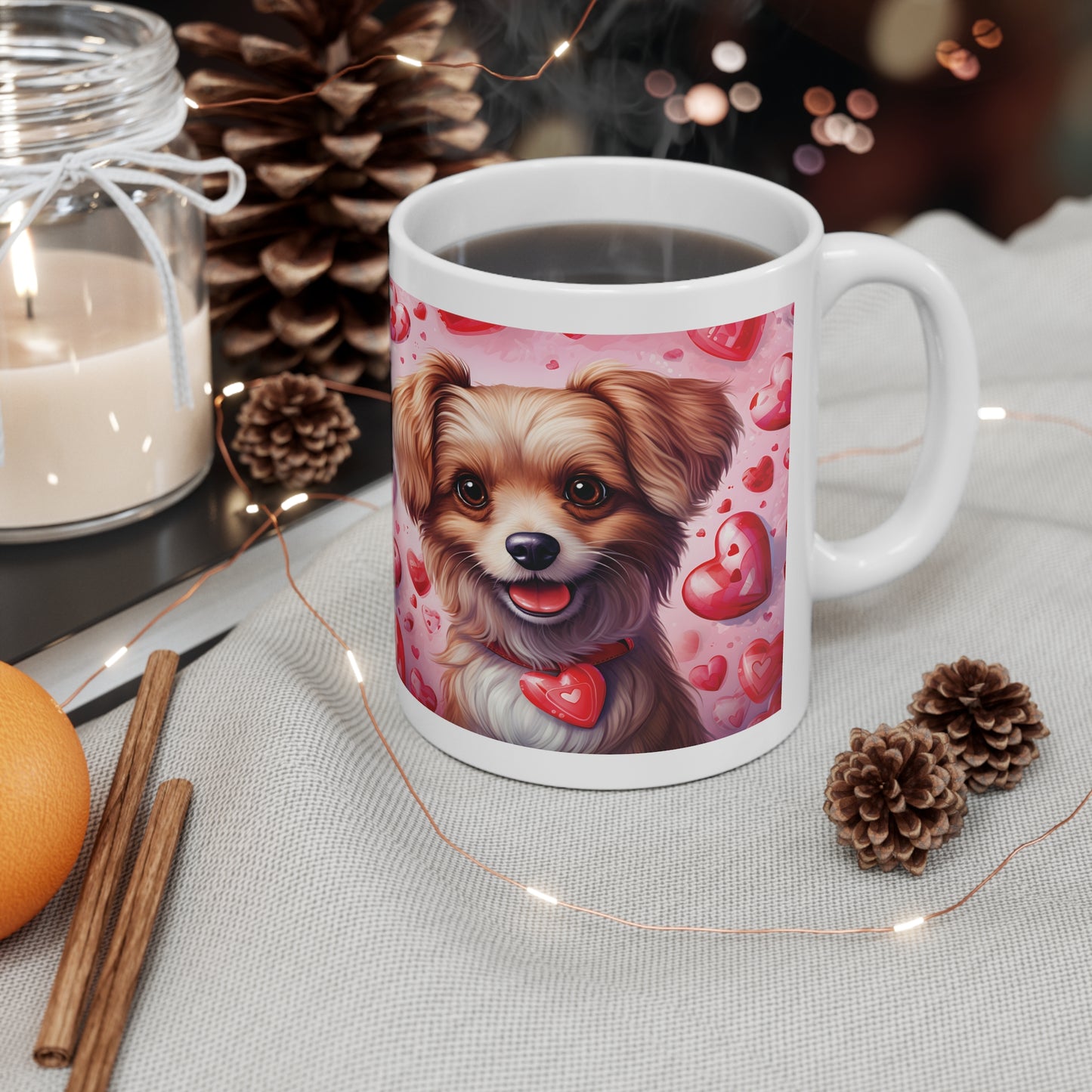 Valentine's Dog: Ceramic Mug 11oz