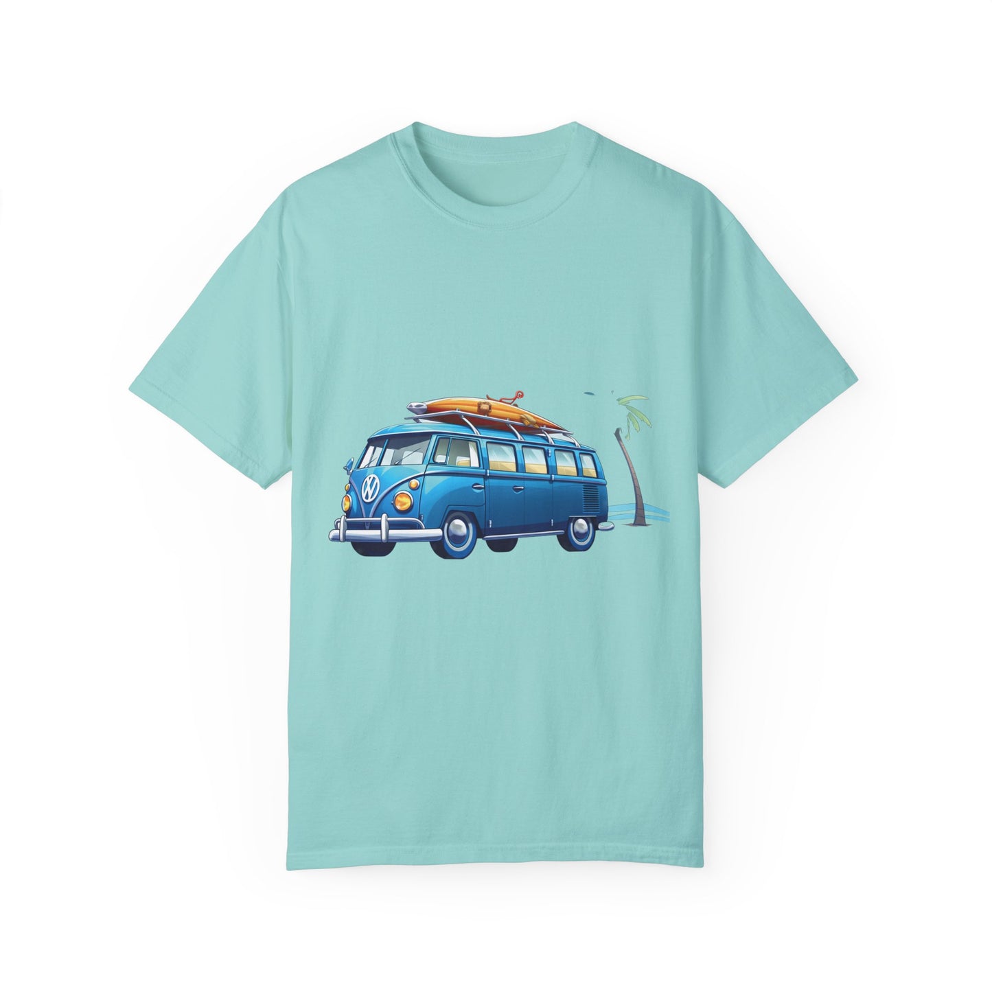 Retro Surf Van: Unisex Garment-Dyed T-shirt