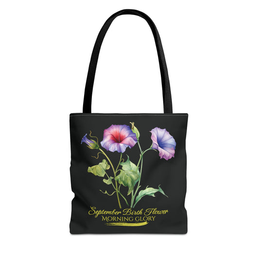 September Birth Flower: Morning Glory - Tote Bag (AOP)