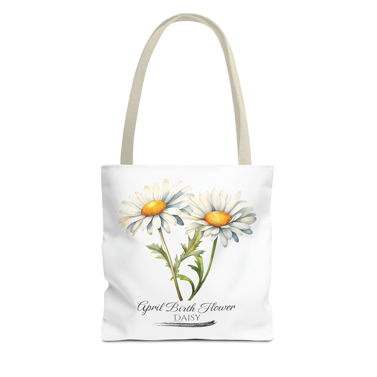 April Birth Flower: Daisy - Tote Bag (AOP)