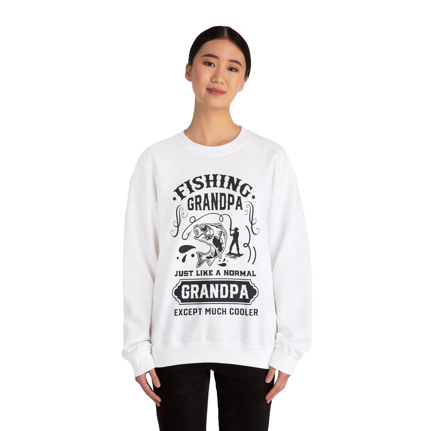 Fishing Grandpa - Unisex Heavy Blend™ Crewneck Sweatshirt