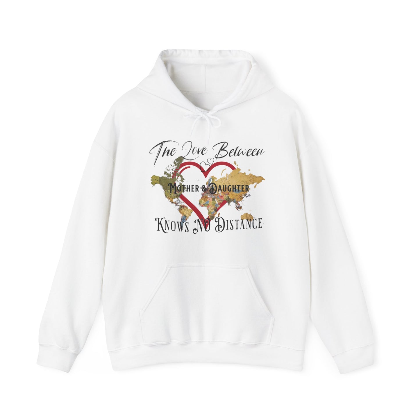 The love between mother and daughter knows no distance - Unisex Heavy Blend™ Hooded Sweatshirt