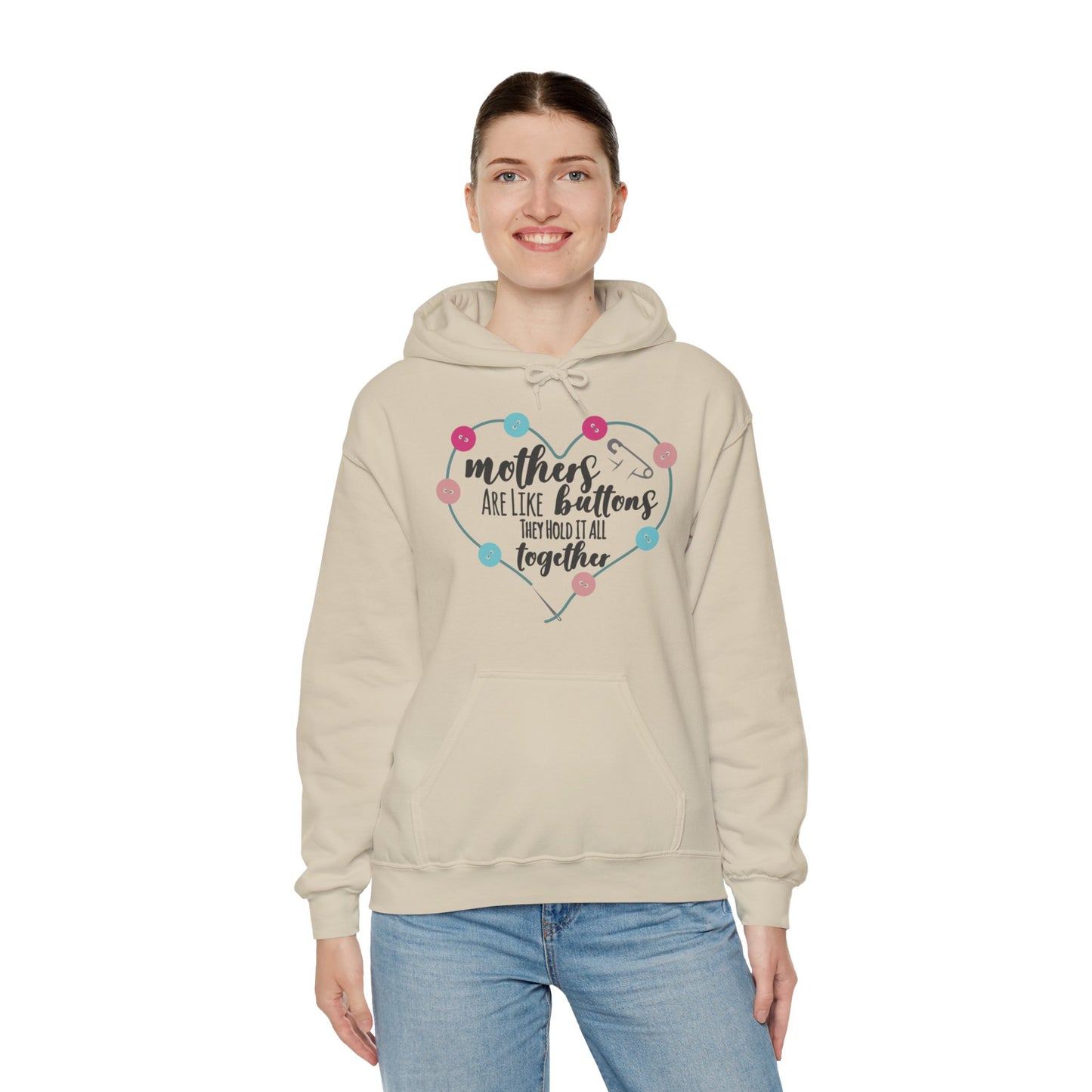 Mothers are like buttons - Unisex Heavy Blend™ Hooded Sweatshirt