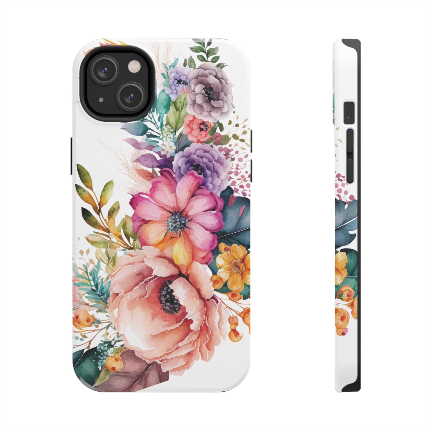 Tough Phone Cases: Watercolor Flowers