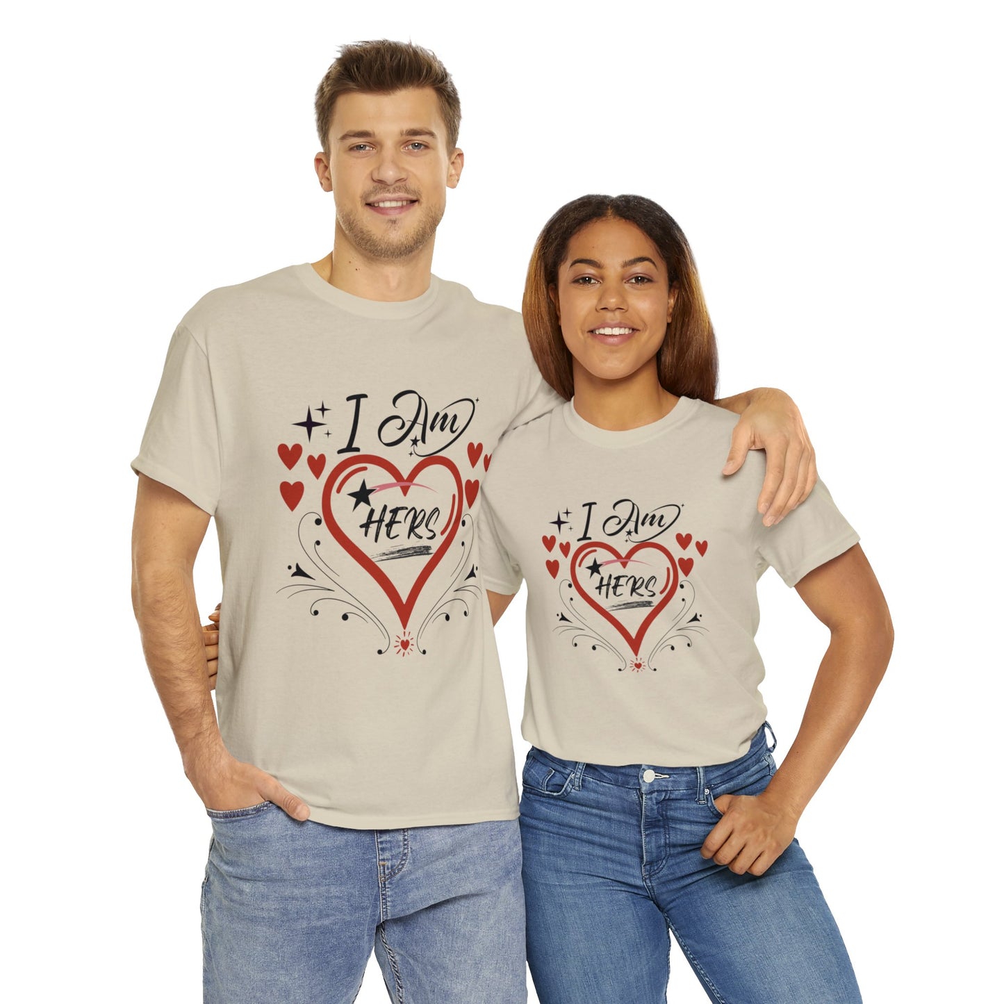 Valentine: I Am Hers1 - Unisex Heavy Cotton Tee