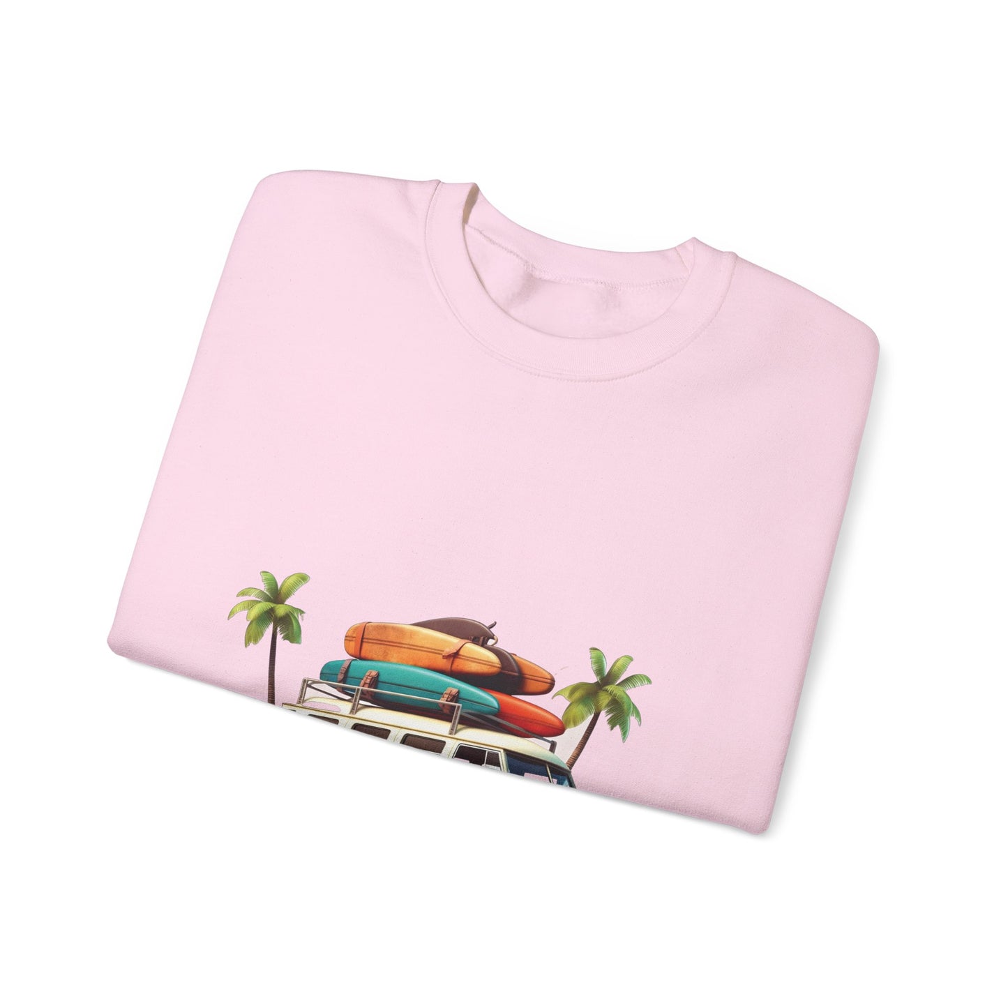 Retro Surf Van - Unisex Heavy Blend™ Crewneck Sweatshirt