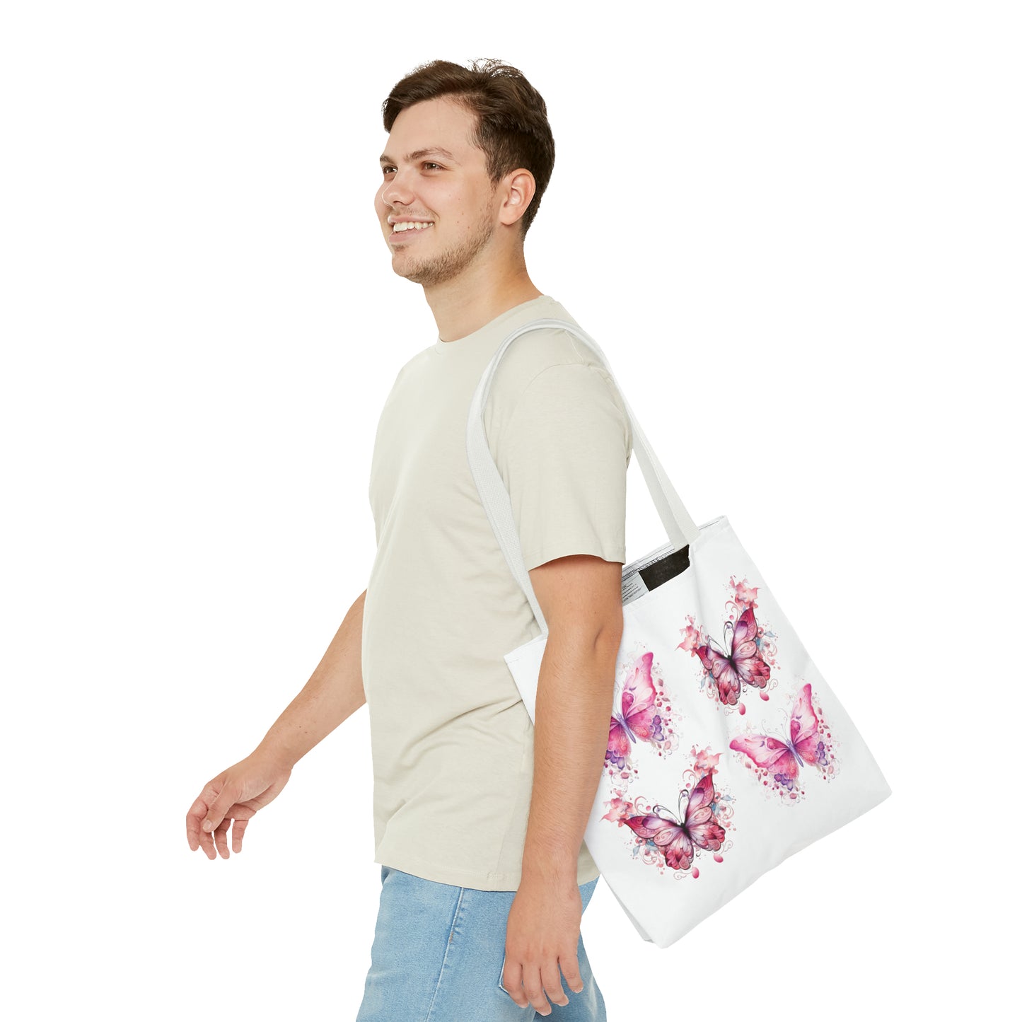 Pink Butterfly - Tote Bag (AOP)