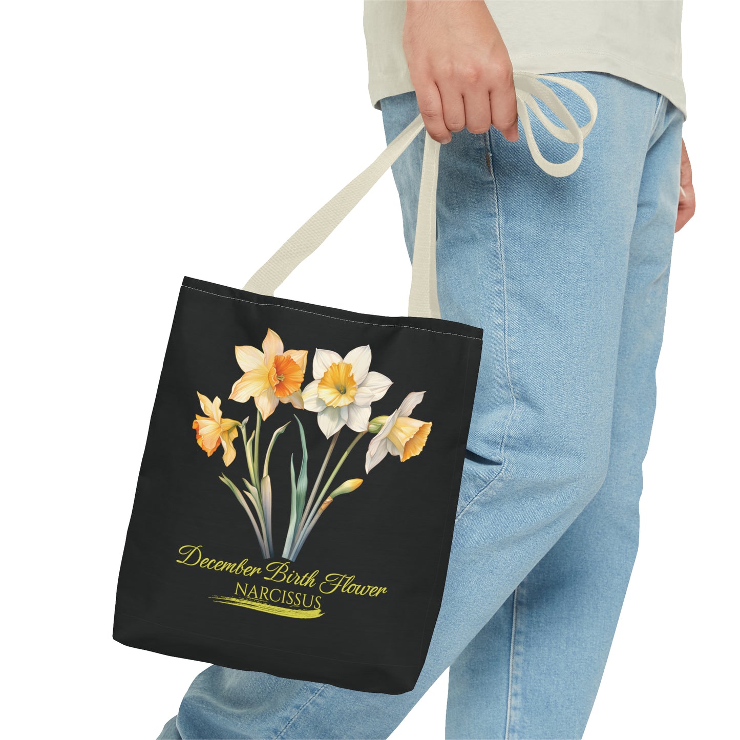 December Birth Flower: Narcissus - Tote Bag (AOP)