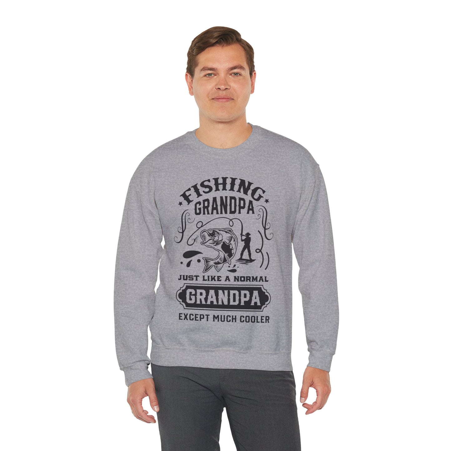 Fishing Grandpa - Unisex Heavy Blend™ Crewneck Sweatshirt