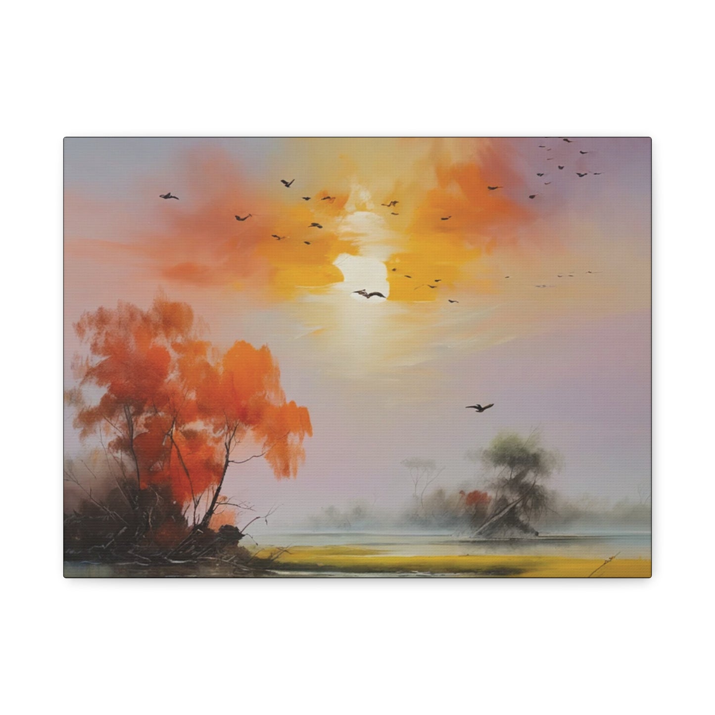 Birds & Evening Sun: Canvas Gallery Wraps