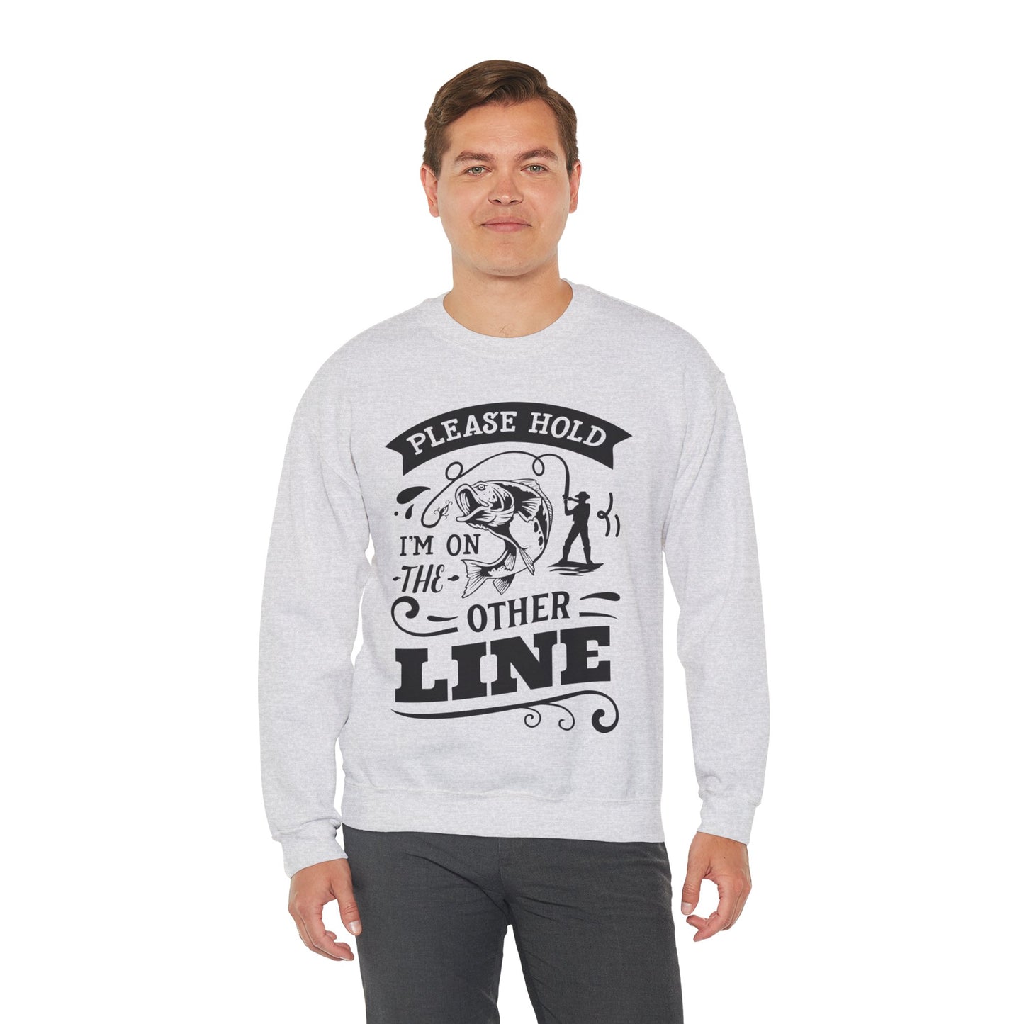 Please hold I'm on another line - Unisex Heavy Blend™ Crewneck Sweatshirt