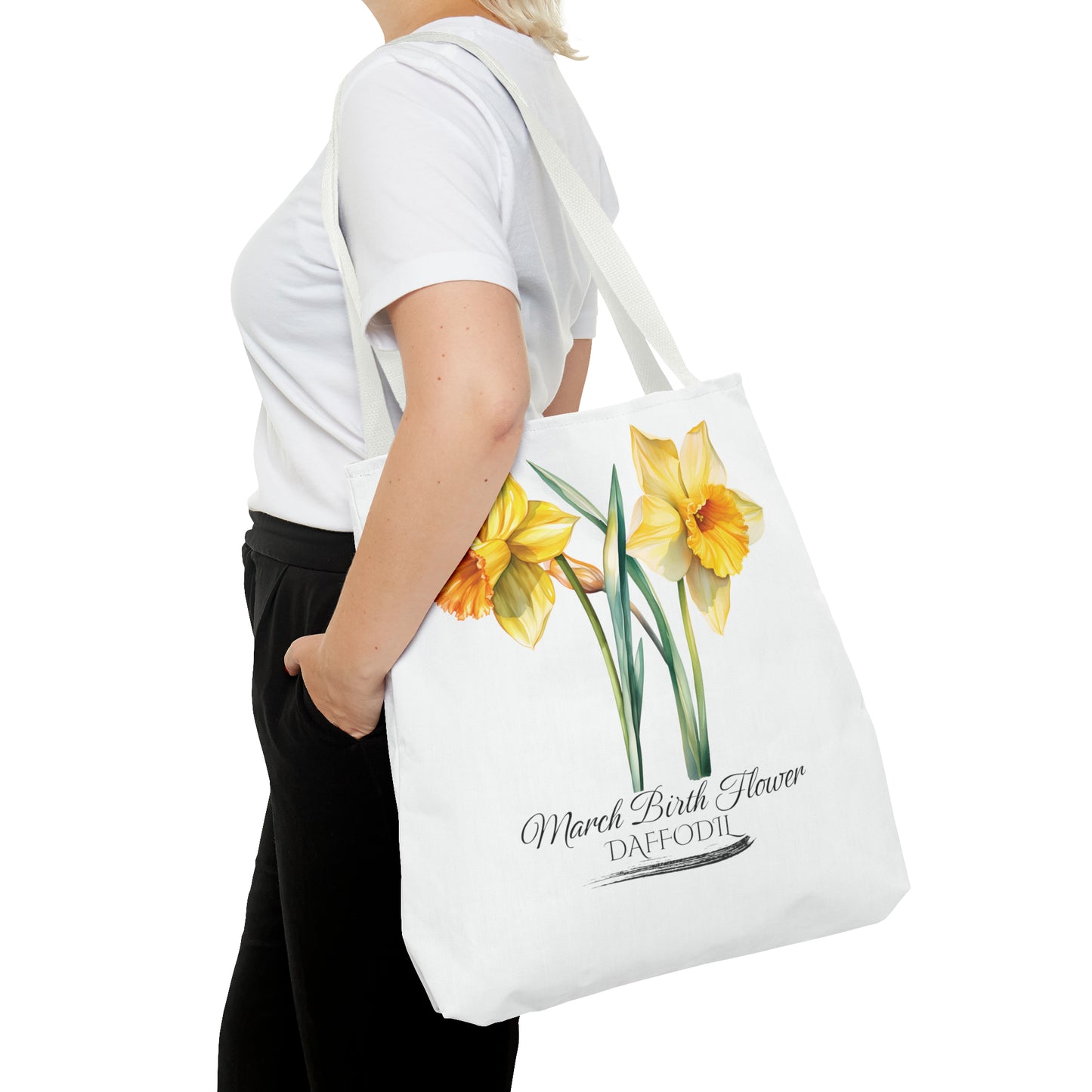 March Birth Flower: Daffodil - Tote Bag (AOP)