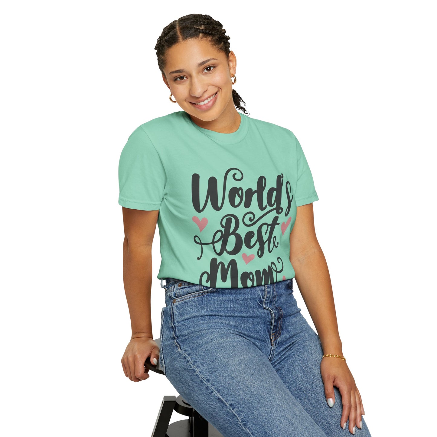 Worl best mom - Unisex Garment-Dyed T-shirt