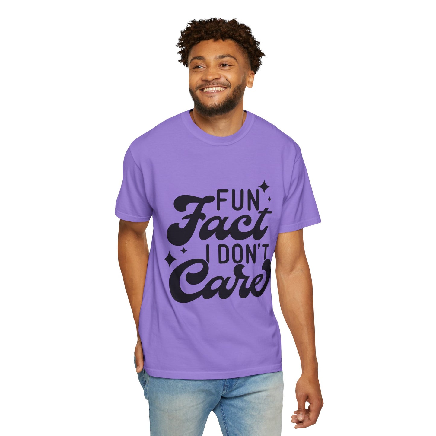 Fun fact - I don't care - Unisex Garment-Dyed T-shirt