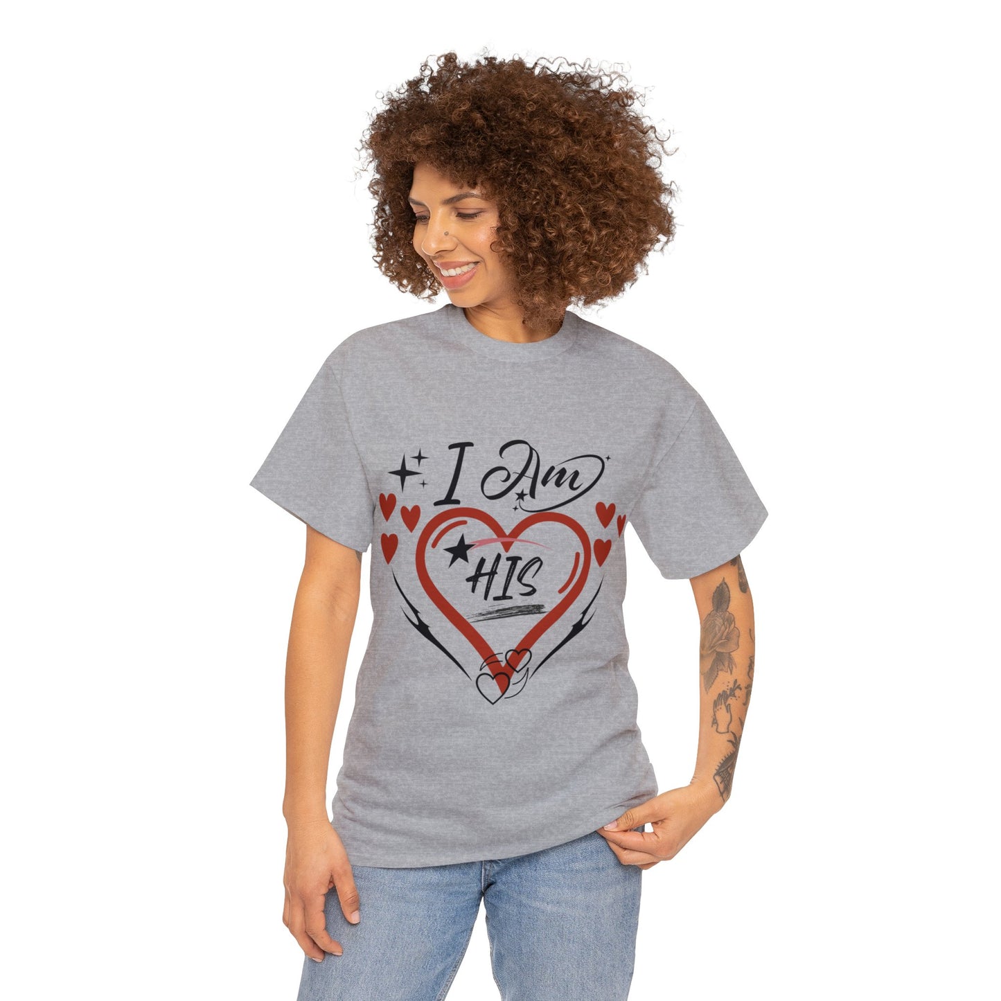 Valentine: I Am His - Unisex Heavy Cotton Tee