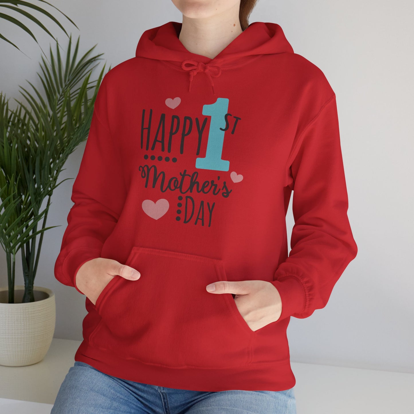 Happy 1st Mother's Day - Unisex Heavy Blend™ Hooded Sweatshirt