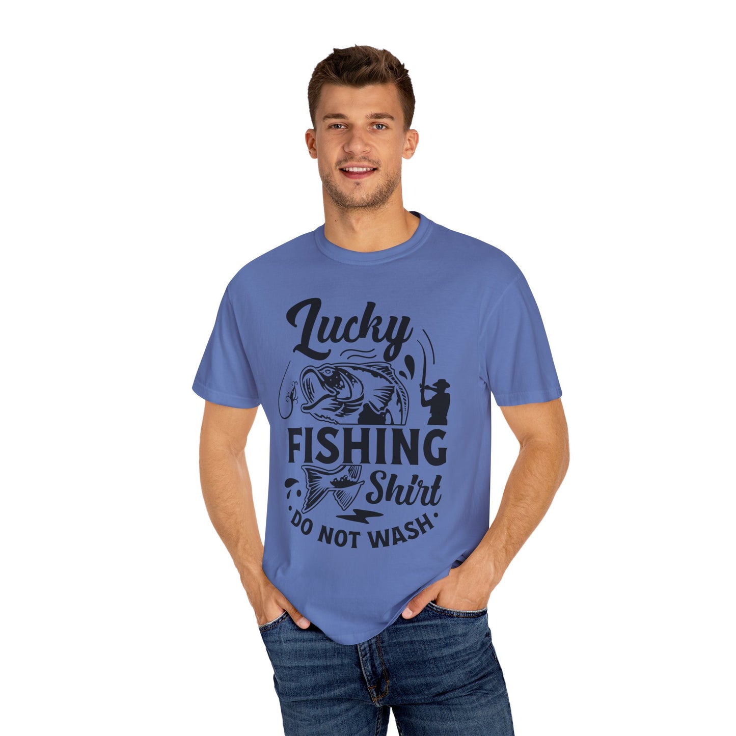 Lucky fishing shirt: Unisex Garment-Dyed T-shirt