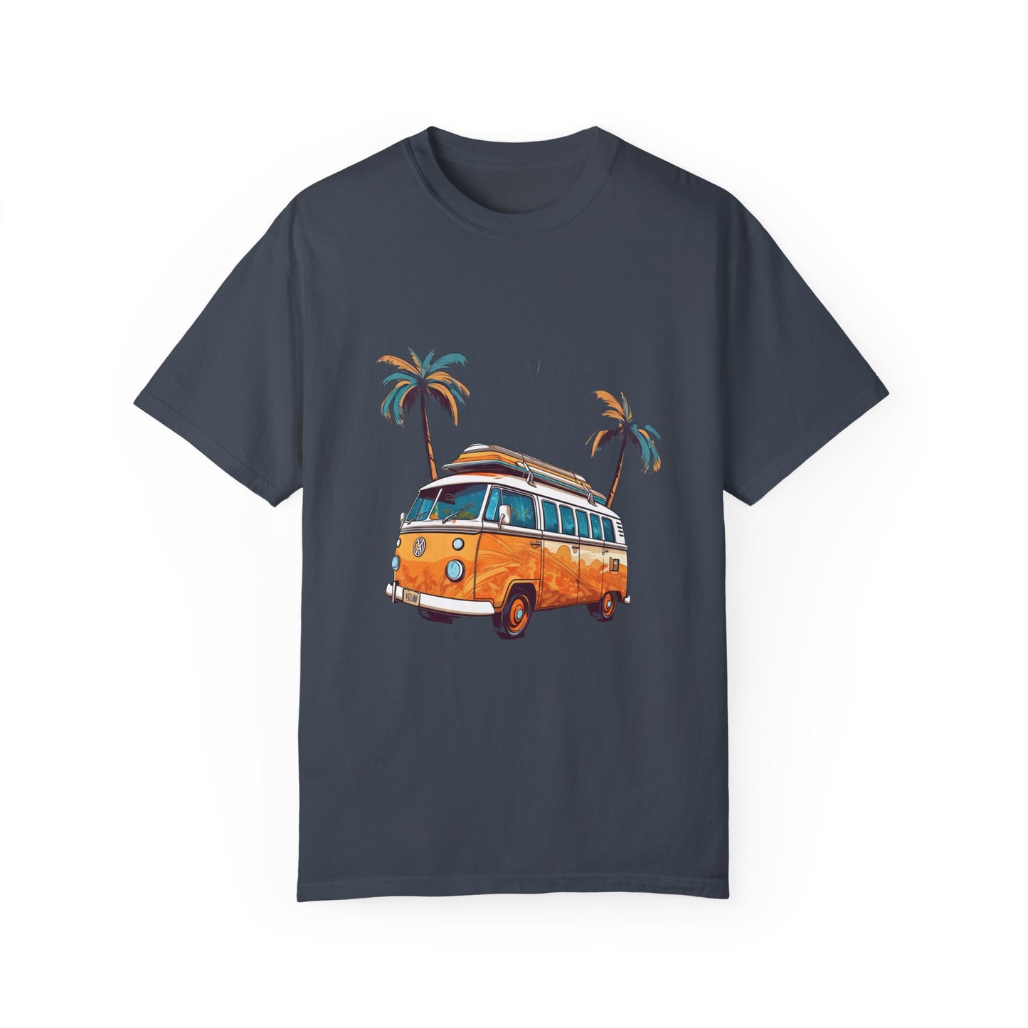 Retro Surf Van: Unisex Garment-Dyed T-shirt