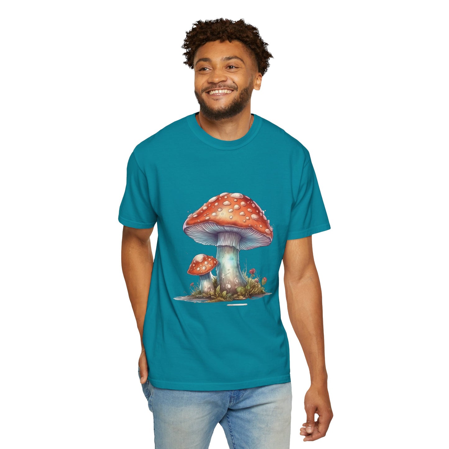 Fantasy Mushroom-27: Unisex Garment-Dyed T-shirt