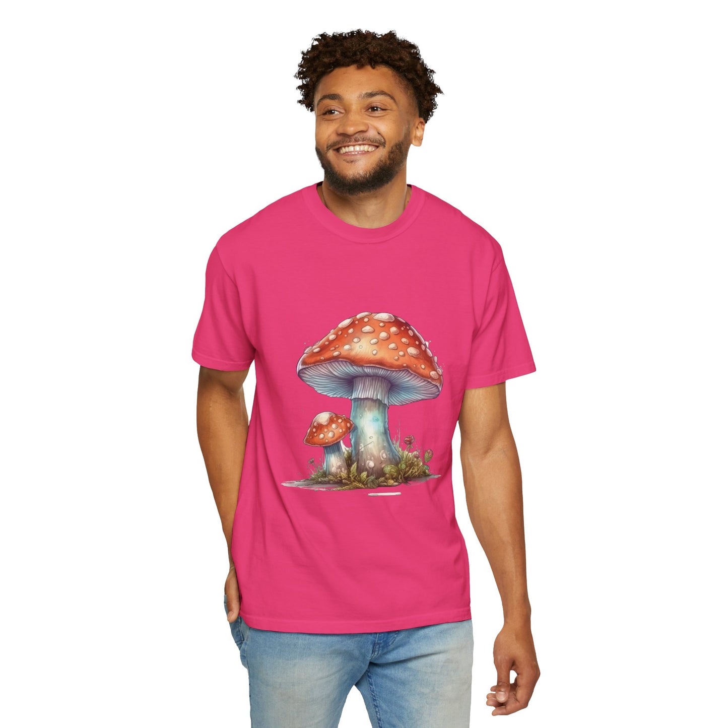 Fantasy Mushroom-27: Unisex Garment-Dyed T-shirt