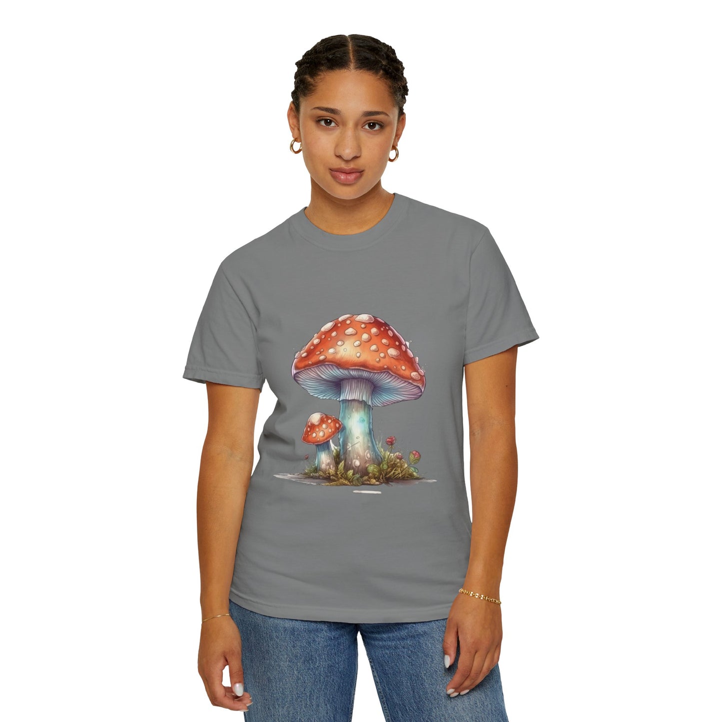 Fantasy Mushroom-27: Unisex Garment-Dyed T-shirt