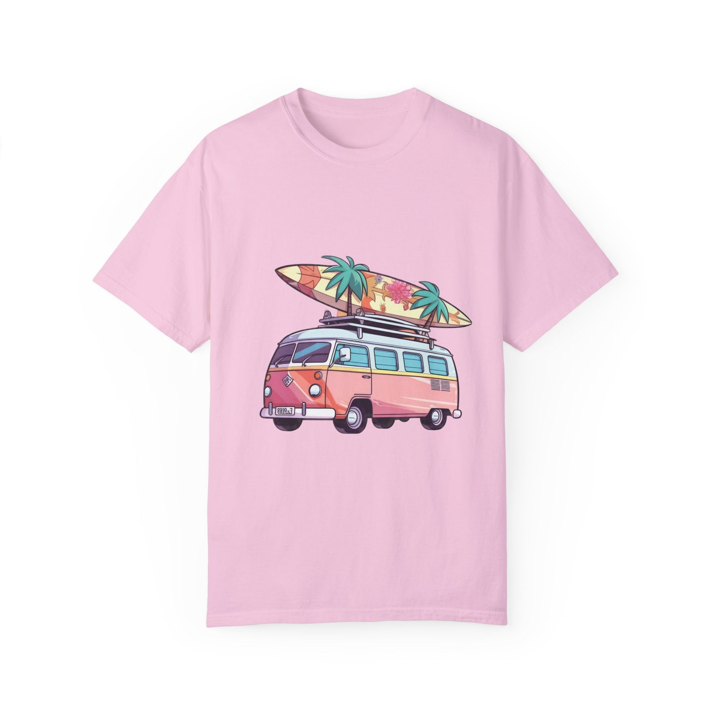 Retro Surf Van: Unisex Garment-Dyed T-shirt